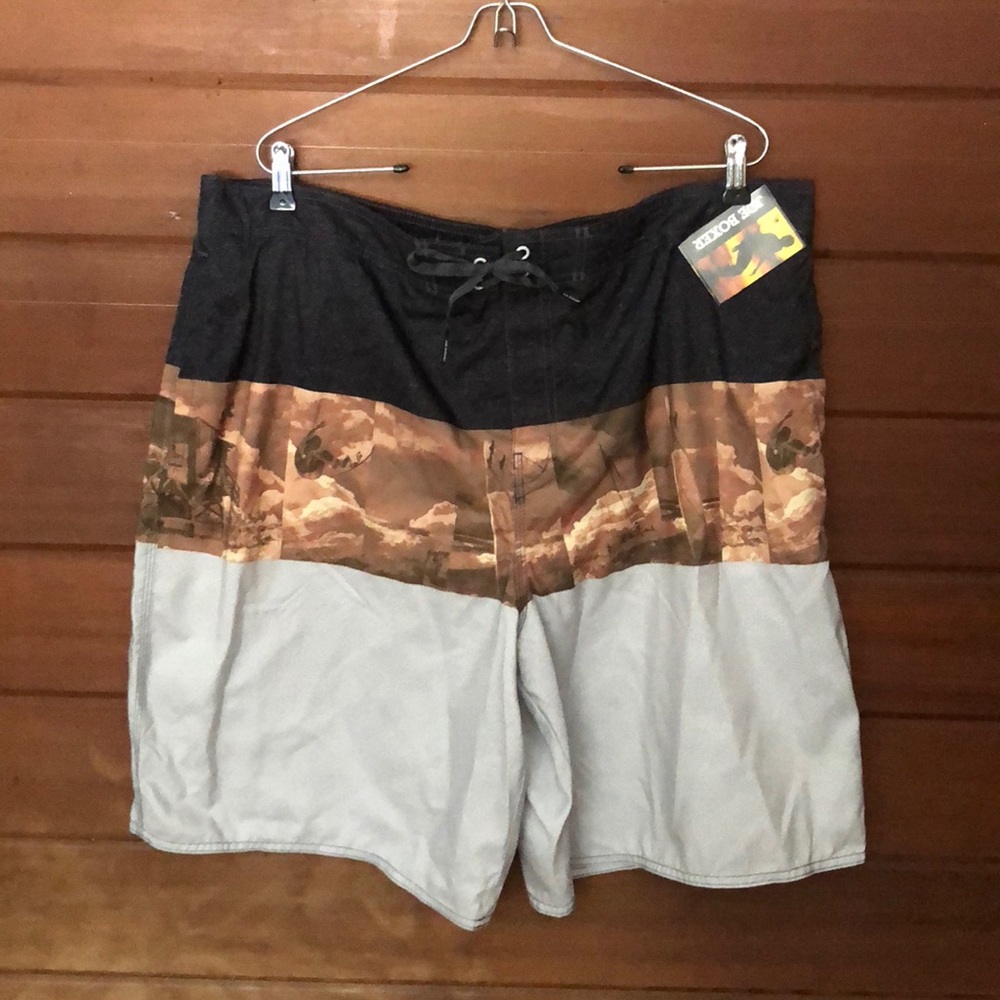NWT Joe Boxer Men’s XXL swim trunks w mesh liner